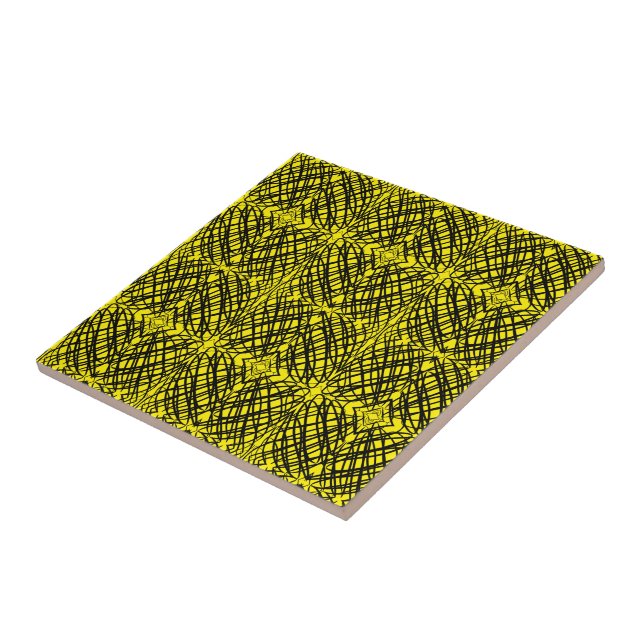 Enkel skript | Spegel Tiling | GULT | Kakelplatta (Sidan)