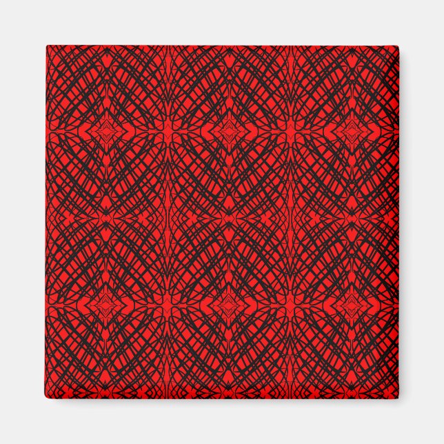 Enkel skript | Spegel Tiling | Röd | Kontor Magnet (Framsidan)