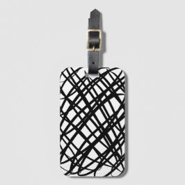 Enkel skript | Svart | Bagagebricka