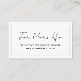 Enkel skript, svart och vitt tilläggskort