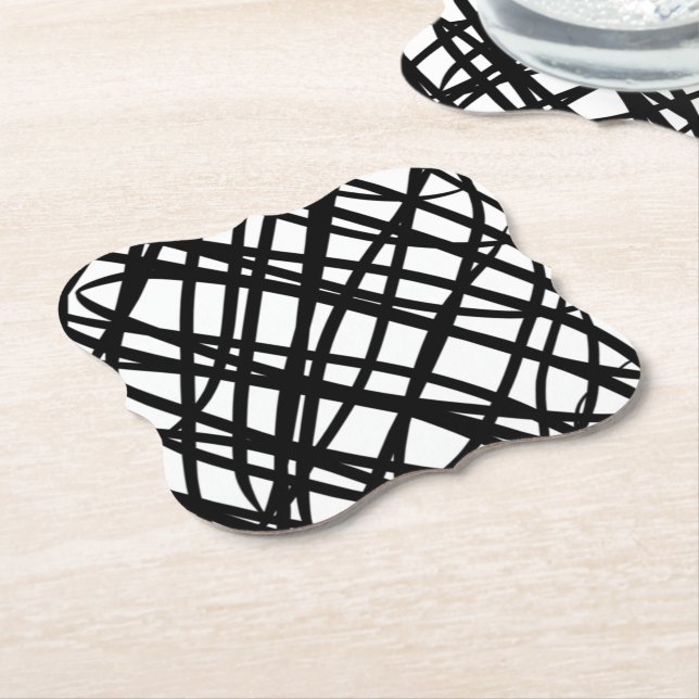 Enkel skript | Svart | PAPPER UNDERLÄGG (Vinklad)