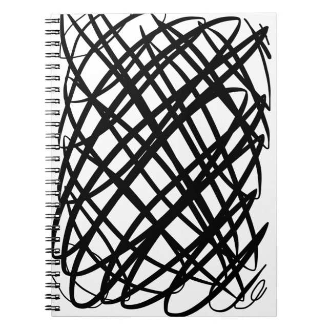 Enkel skript | Svart | SPIRAL Anteckningsbok (Framsidan)