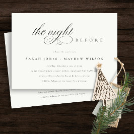 Enkel skript, vit natt före Inbjudan