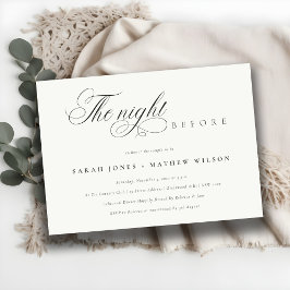 Enkel skript, vit natt före Inbjudan