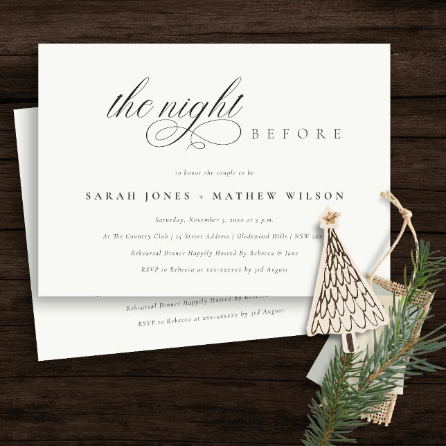 Enkel skript, vit natt före Inbjudan (Skapare uppladdad)