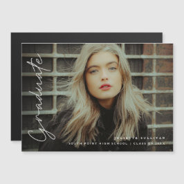 Enkel skriptfoto examensannonsering