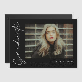 Enkel skriptfoto examensannonsering