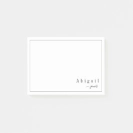 Enkel skriptmall för modern personlig post-it block