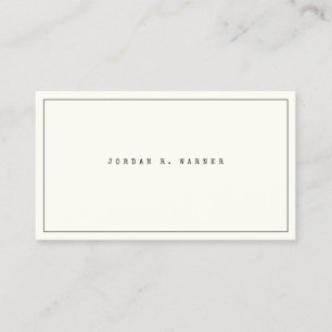 Enkel skrivmaskin Rengör minimalistisk modern sva Visitkort