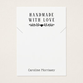 Enkel smycke halsbandsdisplay grå kort