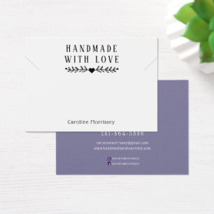 Enkel smyckeshalsband visning lila kort