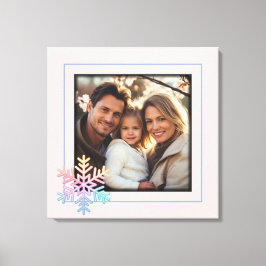 Enkel snöflinga canvastryck