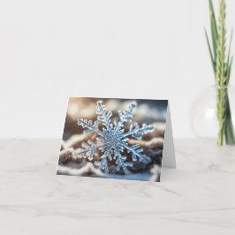 Enkel Snöflinga Helgkort