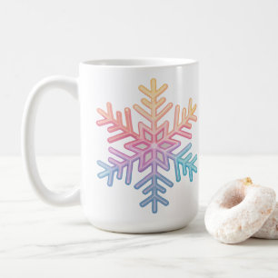 Enkel snöflinga kaffemugg