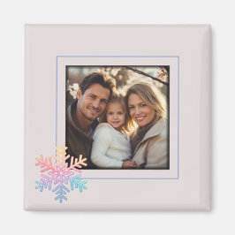 Enkel snöflinga magnet