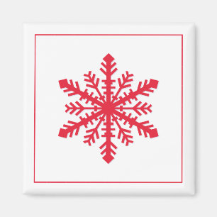 Enkel snöflinga magnet