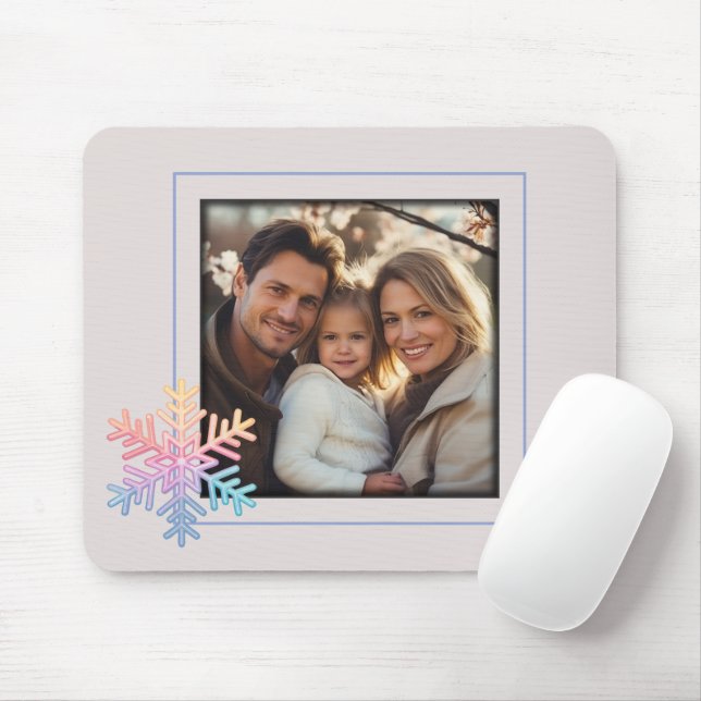 Enkel snöflinga musmatta (Med mus)