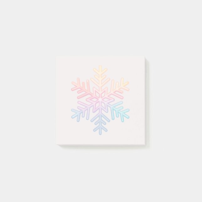 Enkel snöflinga post-it block (Framsida)