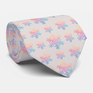 Enkel snöflinga slips