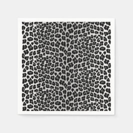 Enkel snöleopardmönster  pappersservett