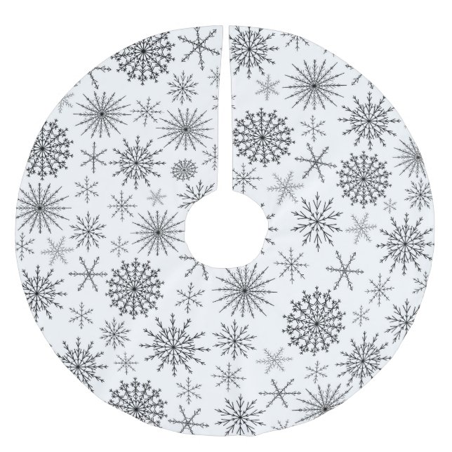 Enkel Snöstorm Julgransmatta Borstad Polyester (Framsidan)