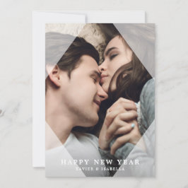 Enkel & snygg nyårsfoto semester julkort