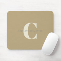 Enkel Snyggt Chic Monogram Namn i Dusty Guld