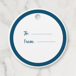 Enkel Snyggt, skript, marinblå Bröllop Gåvor Etiketter