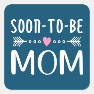 Enkel sol till Mamma Mors dag Sticker Fyrkantigt Klistermärke