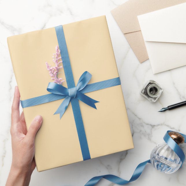 Enkel solig rosaktig persikofärg nyans ton presentpapper (Gifting)
