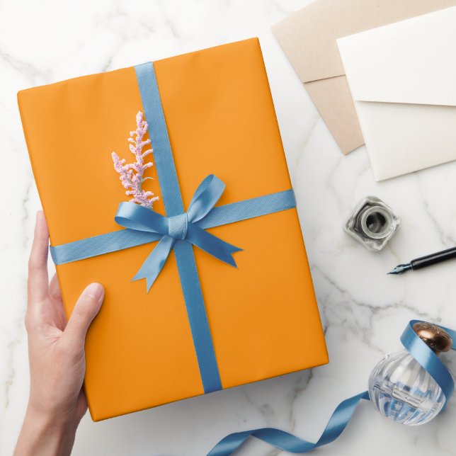 Enkel solnedgång Bliss Orange färgnyans Presentpapper (Gifting)