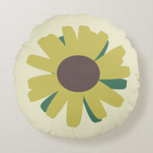 Enkel solros Brun Grön Gul Blomma
