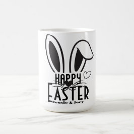 enkel, söt anpassningsbar för enkel påskhare kaffemugg