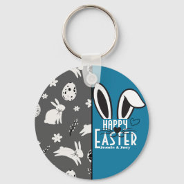 enkel, söt anpassningsbar för enkel påskhare nyckelring