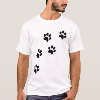Enkel Söt Katt Klöstavla Minimalistisk Hund & Katt T Shirt
