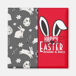 enkel söt påskhare magnet