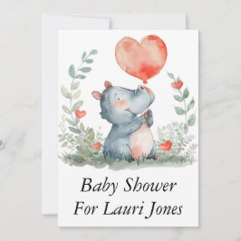 Enkel söt, prisvärd babydusch inbjudan