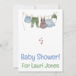 Enkel söt, prisvärd babydusch inbjudan