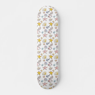 Enkel söt stranddesign mini skateboard bräda 18,5 cm