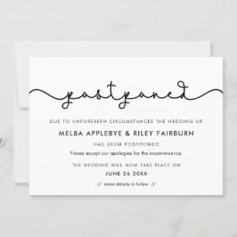 Enkel söt typsnitt för uppskjuten tillkännagivande