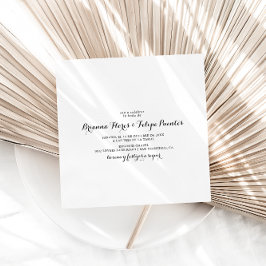 Enkel spansk ruta Boda Inbjudningar