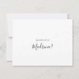 Enkel spanska Bridesmaid-Frieri Anteckningskort