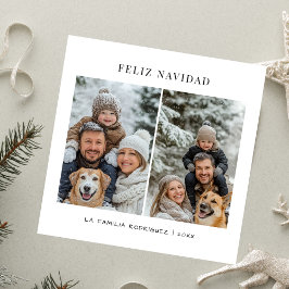 Enkel spanska jul 2 Photo Feliz Navidad Julkort