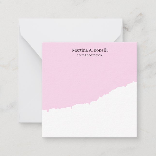 Enkel Speciell enkel professionell för unik Elegan Anteckningskort (Framsida)