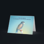 Enkel spegel helgkort<br><div class="desc">Scarlets fotfäder Versed Greeting Cards med Assion Parrot Attityd</div>