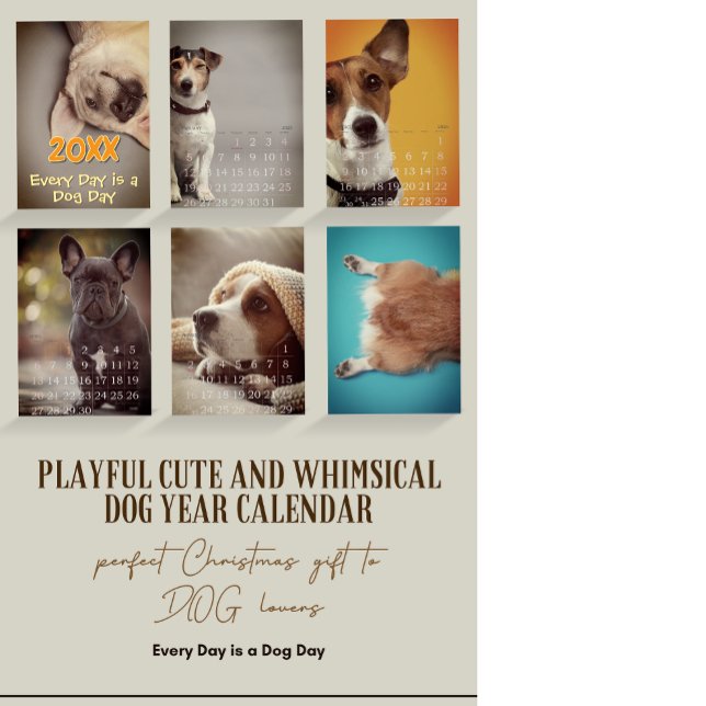 Enkel spelande och vismisk HUND Kalender (Skapare uppladdad)