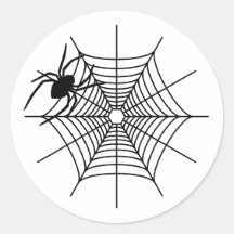 Enkel spider och lite Spindelnät Halloween