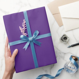 Enkel Sportig Lila Nyans Färgton Presentpapper