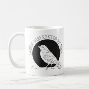 "Enkel spridning av fåglar - fågeldesign i Älskare Kaffemugg