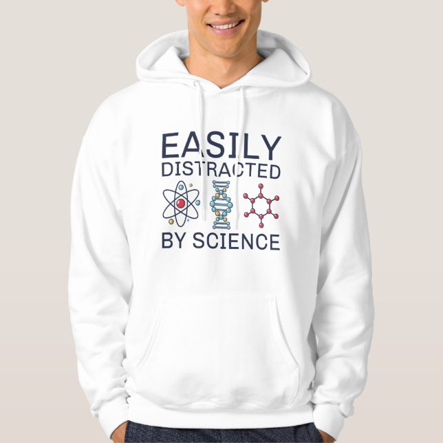 Enkel spridning efter vetenskap hoodie (Framsida)